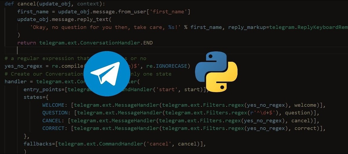 Создание чат-бота на Python с использованием библиотеки Telegram Bot