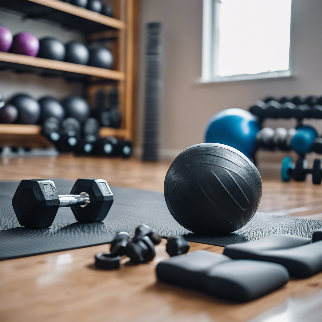 Различные виды спортивного инвентаря.