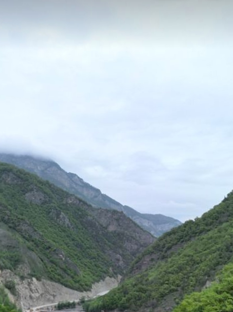 Аргунское ущелье южнее Шатоя (направление на Чиннах (Ушкалой). 