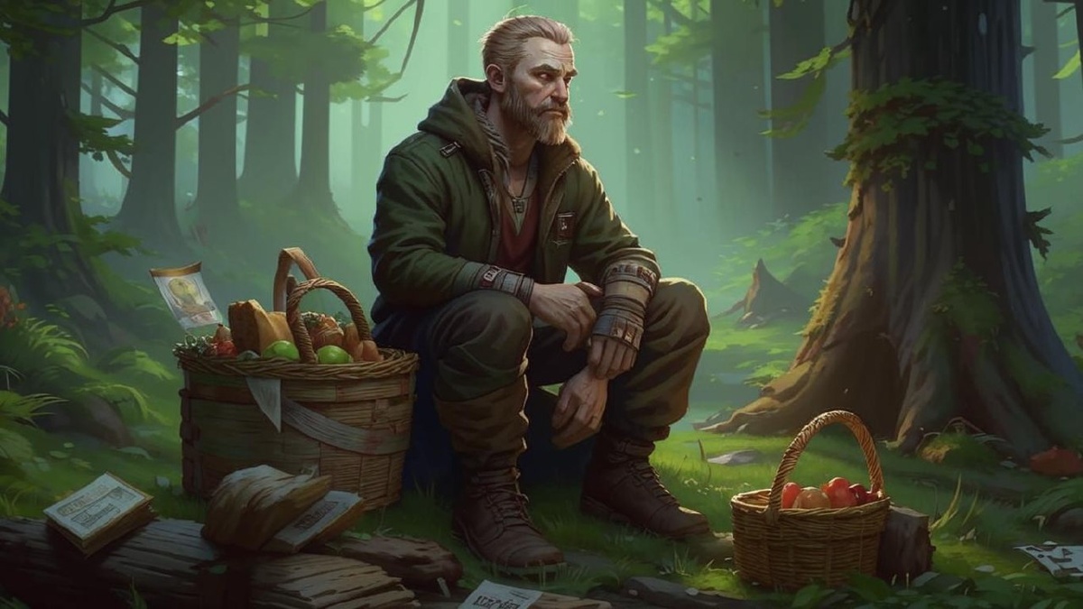 Убежал в глушь.
