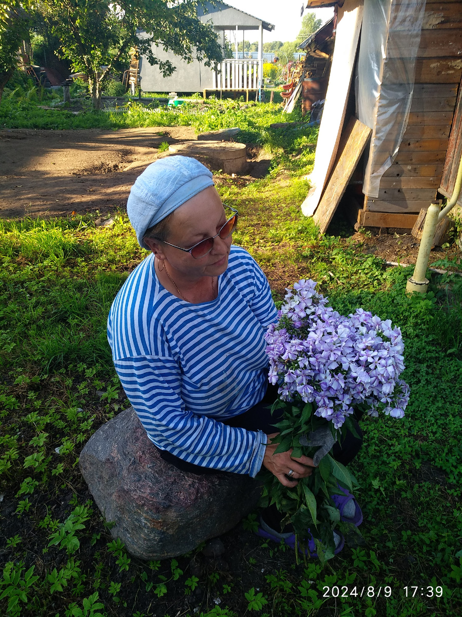 букет из флоксов и Алёна