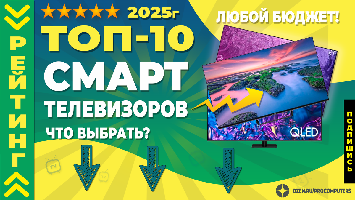 Рейтинг смарт телевизоров 2025 года