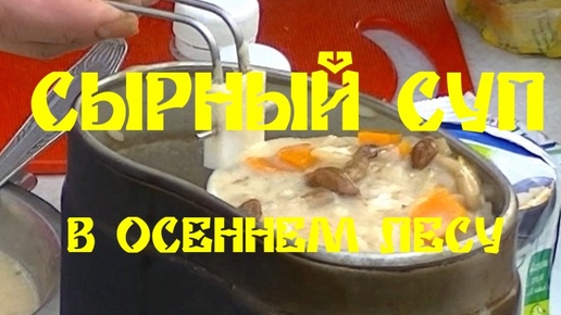 СЫРНЫЙ СУП В ОСЕННЕМ ЛЕСУ