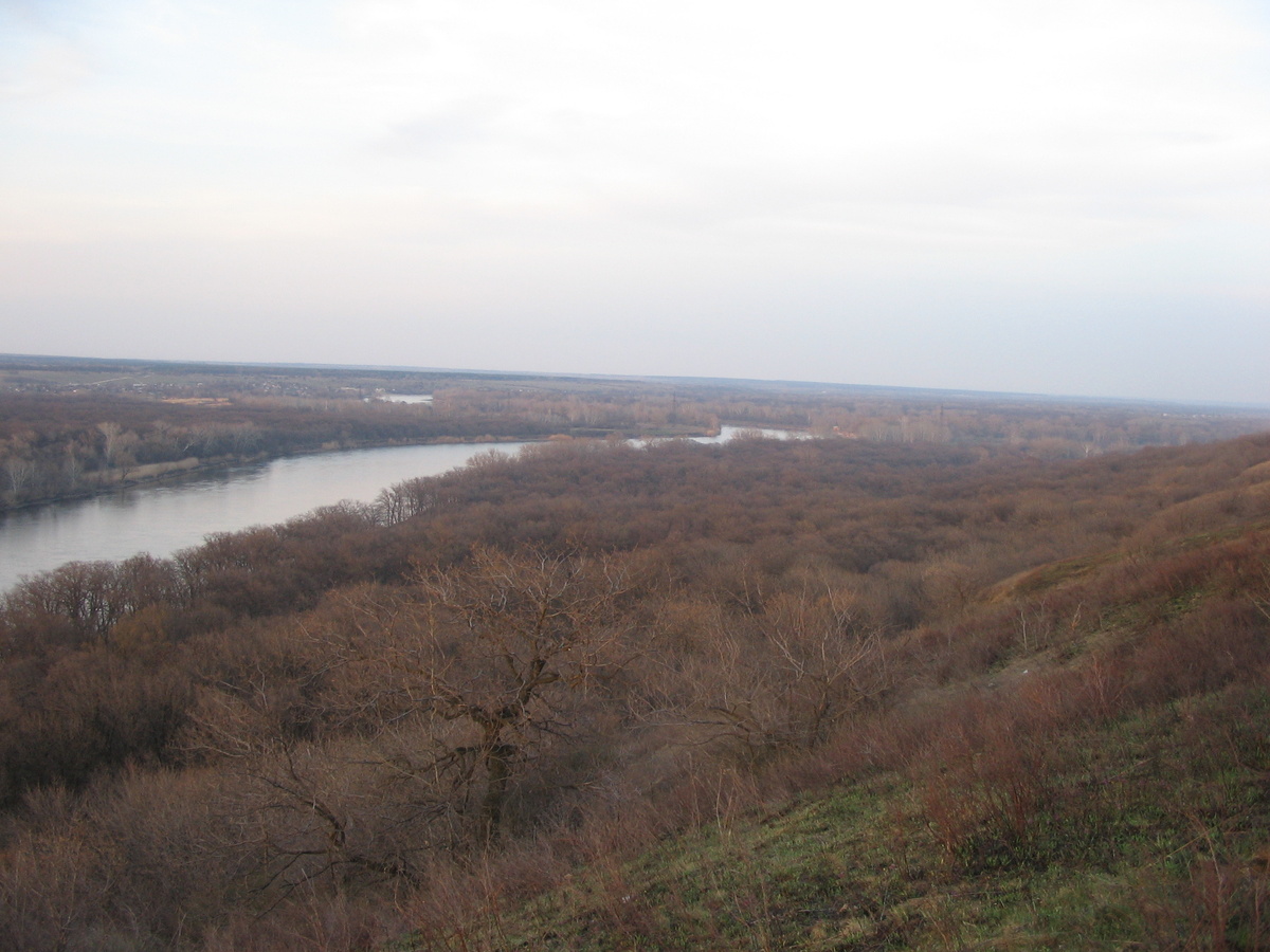 Северский Донец осенью.