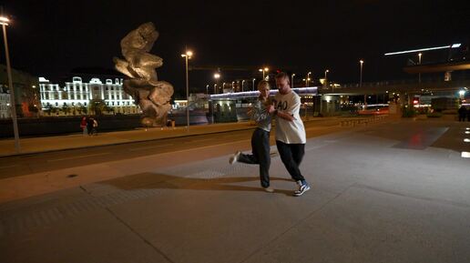 Pavel Sobiray and Victoria Testova. Street Tango. Francisco Canaro — Silueta portena.