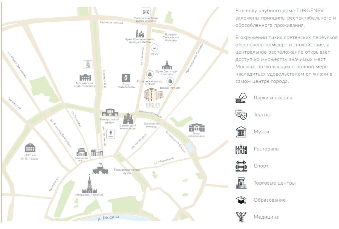 Расположение и инфраструктура