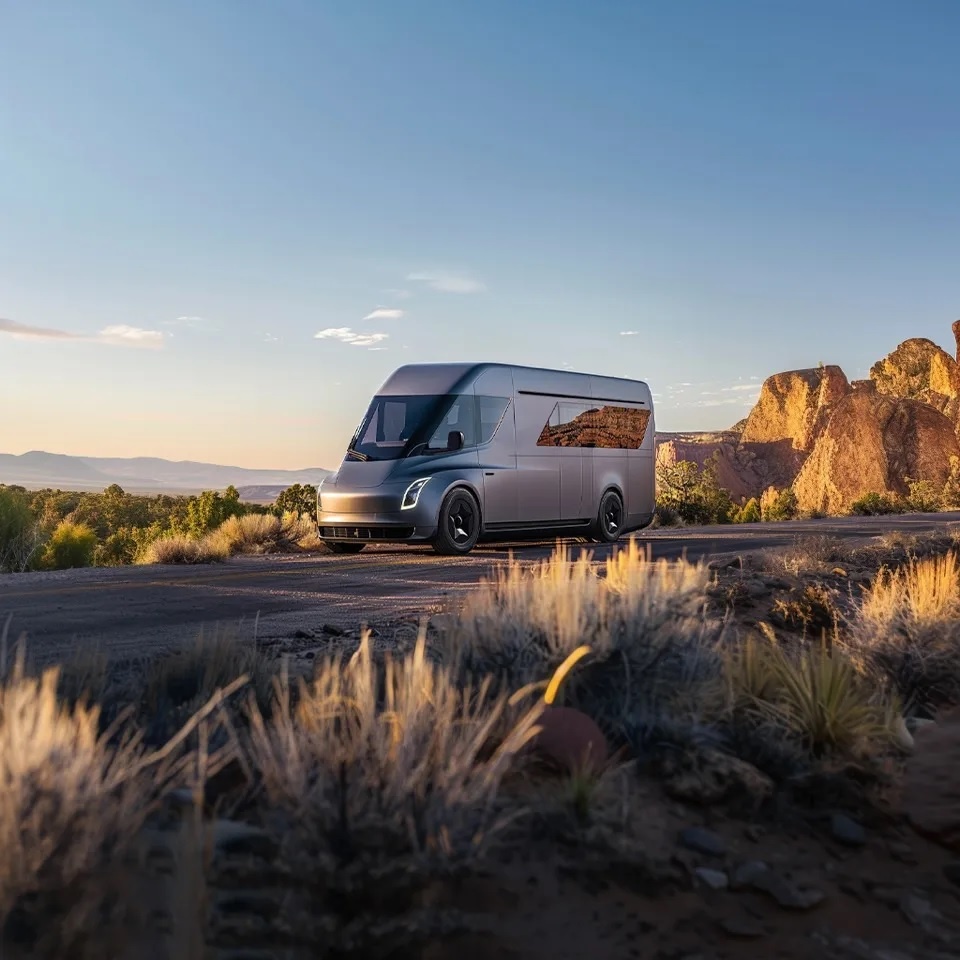    Рендер электрического фургона Tesla / © Dominic BRNKMN