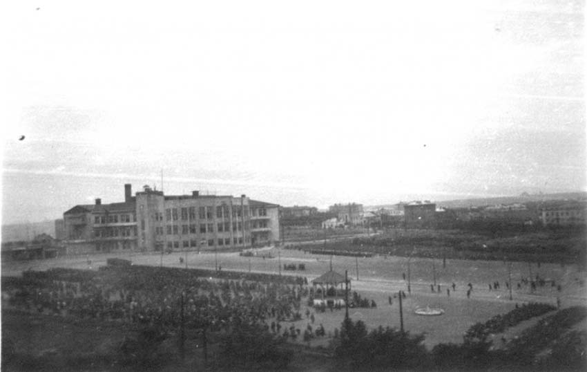 Вид на концлагерь у ДК им Ленина. 1942 год Источник: ЖЖ kashkaha 