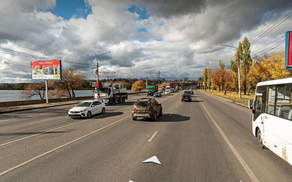    В Воронеже начали подготовку к капремонту Вогрэсовского моста Фото с сервиса «Яндекс.Карты»