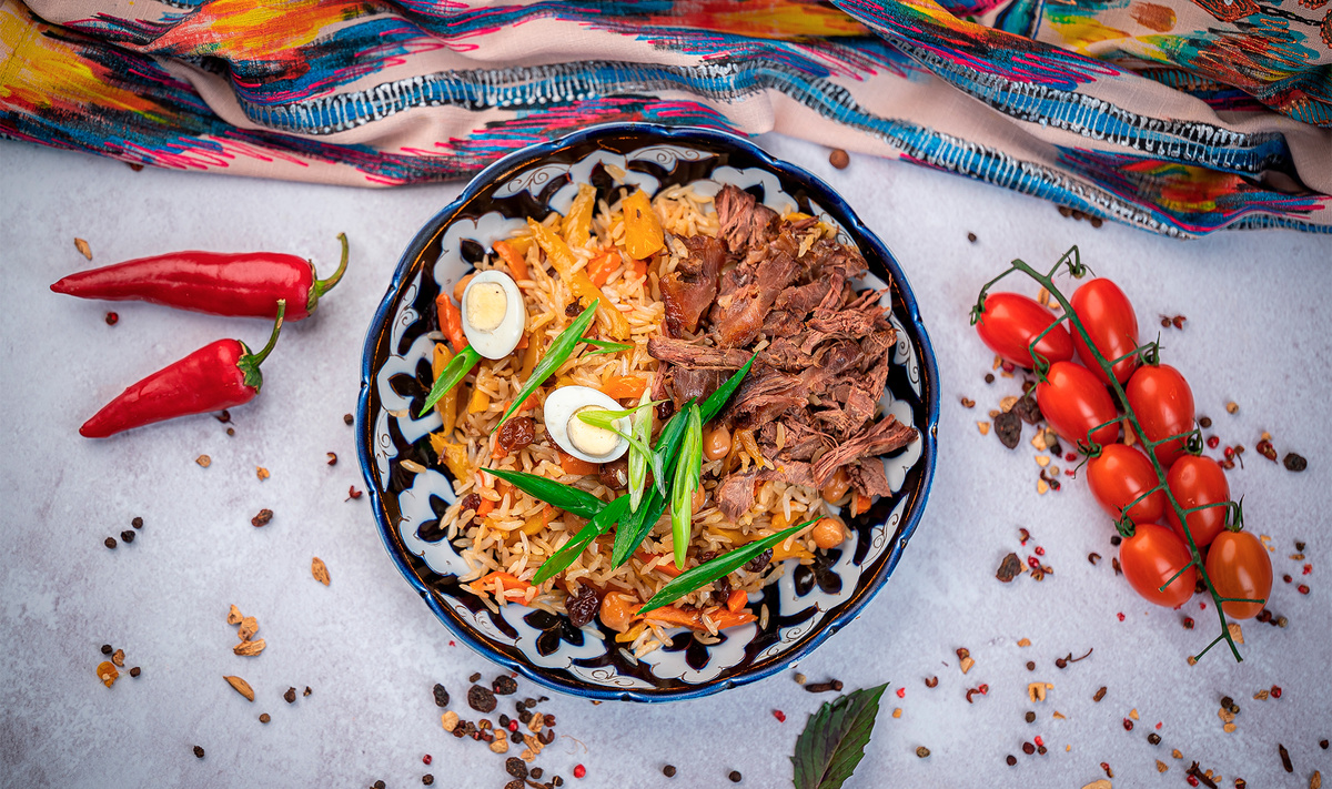 Самый популярный вариант в Ташкенте — так называемый свадебный плов.Фото: Eduard Vlassov / Shutterstock.com