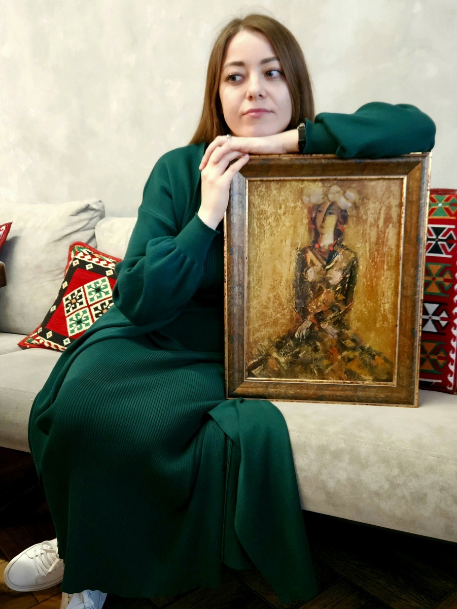 Картина худ. Ю.С.Григоряна, "Незнакомка" 2022г. частная коллекция 