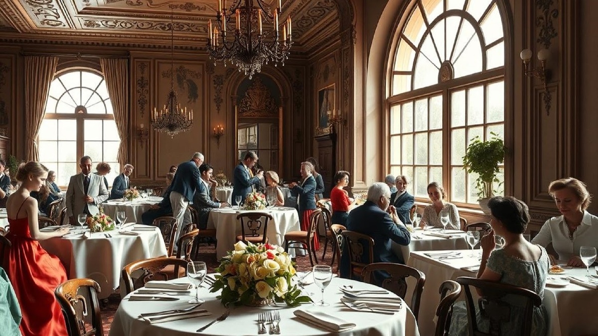 При этом сами французы друг другу так не говорят, как и в Англии, фраза “приятного аппетита” запрещена этикетом и считается дурным тоном наравне с предложением чокнуться фужерами. Фото от ИИ 