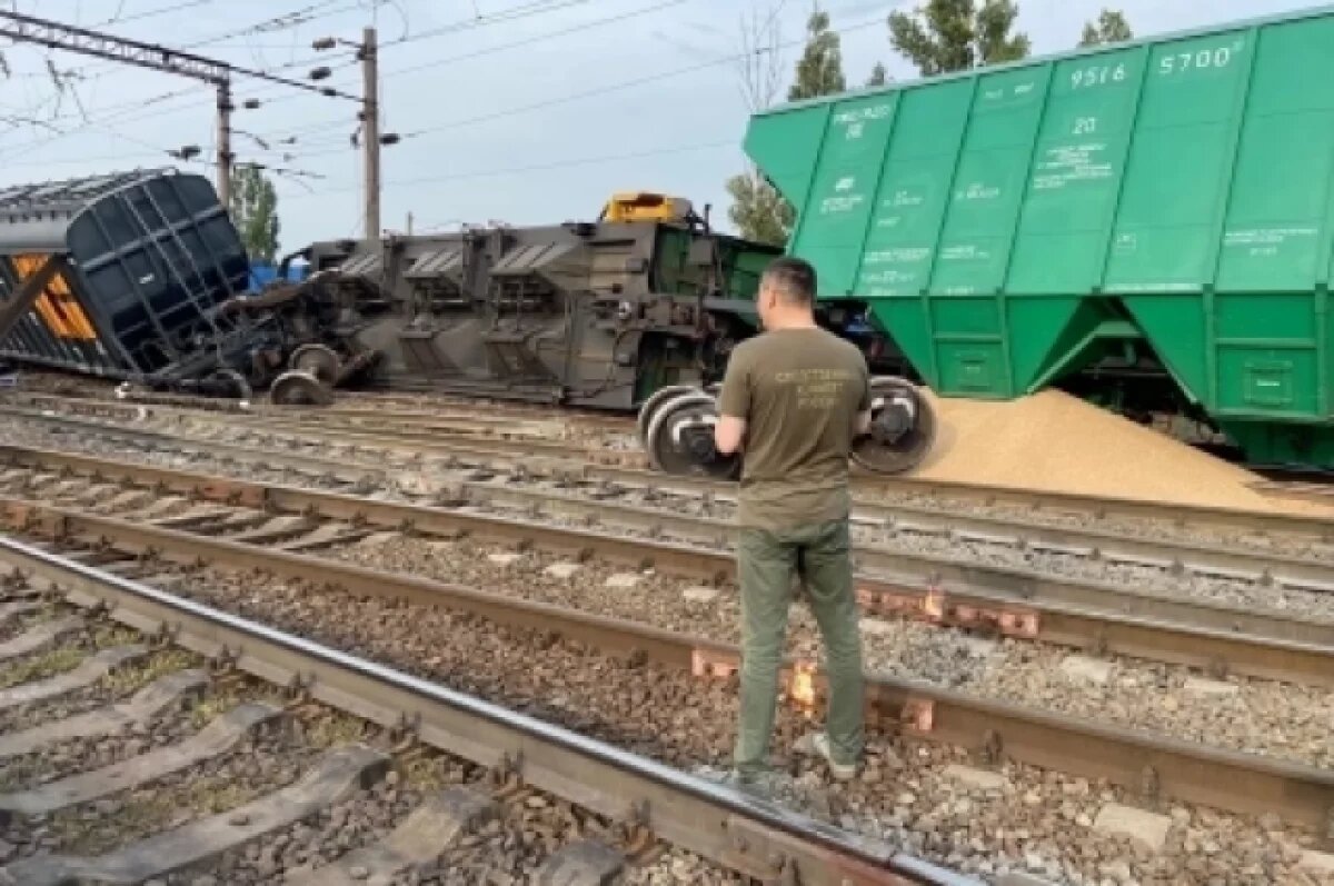    Стало известно, почему грузовой поезд сошёл с рельсов в Воронежской области