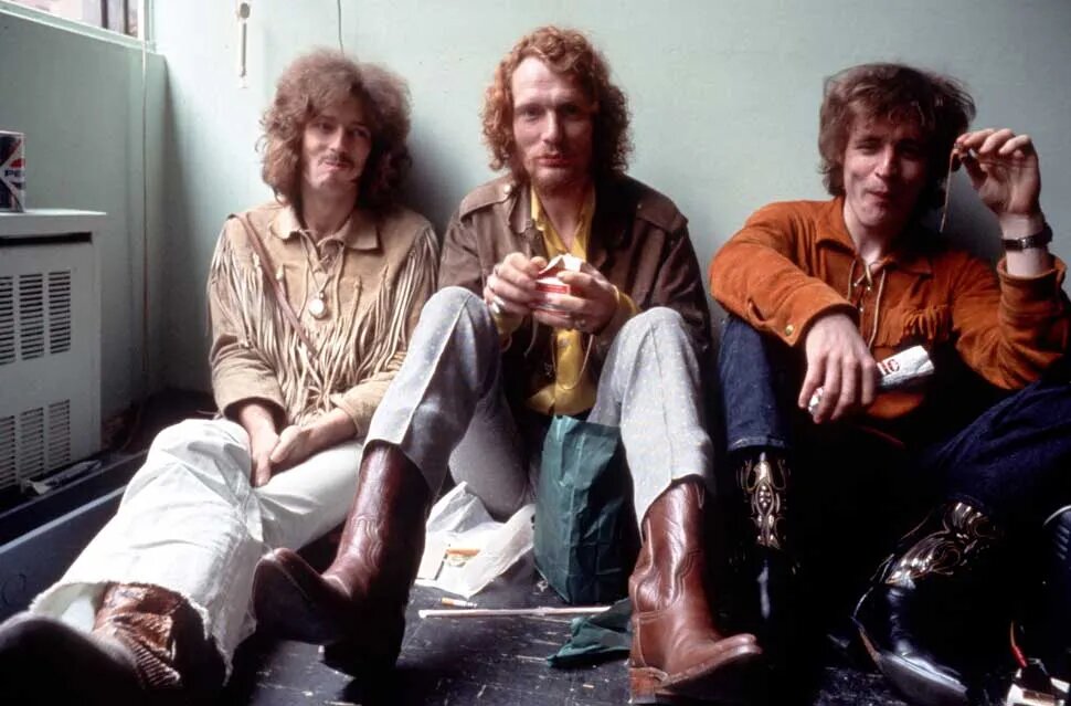Cream около 1968 года : Эрик Клэптон, Джинджер Бейкер, Джек Брюс