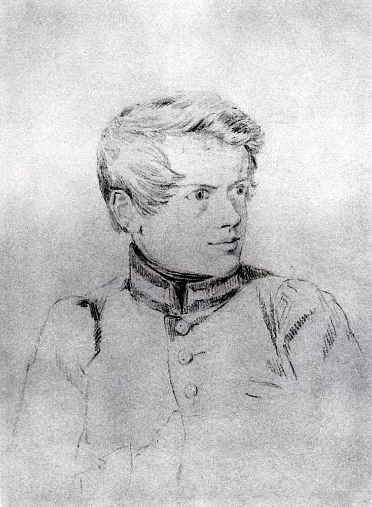 Карл Брюллов. Автопортрет. Около 1813—1816 гг.