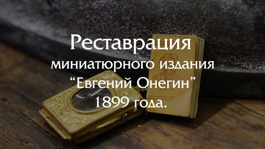 Реставрация миниатюрной книги - самое маленькое издание романа 