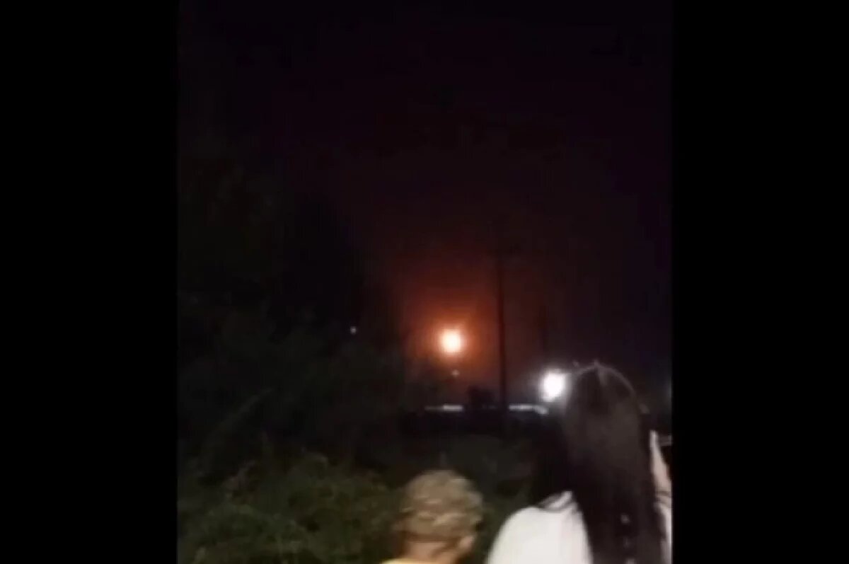    Очевидцы опубликовали видео крушения самолета в Иркутской области