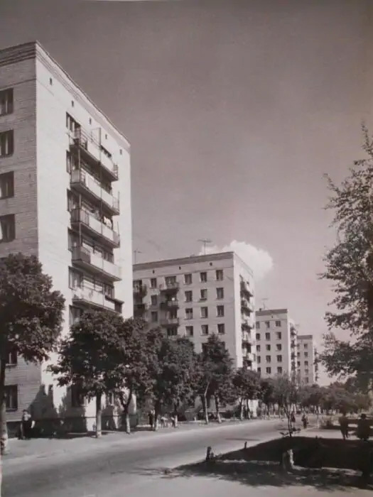 Жилые дома. Большой Кондратьевский переулок. 1962. Фото: Алексей Александров. Источник: Государственный каталог Музейного фонда Российской Федерации