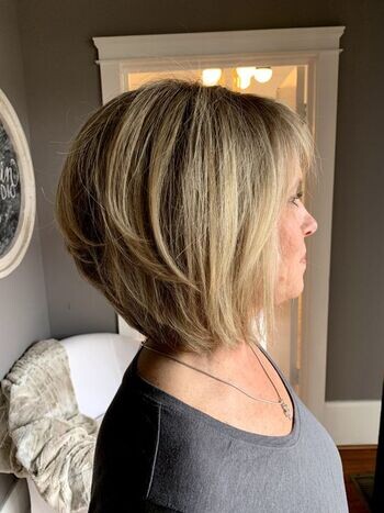 Стрижка боб многослойный