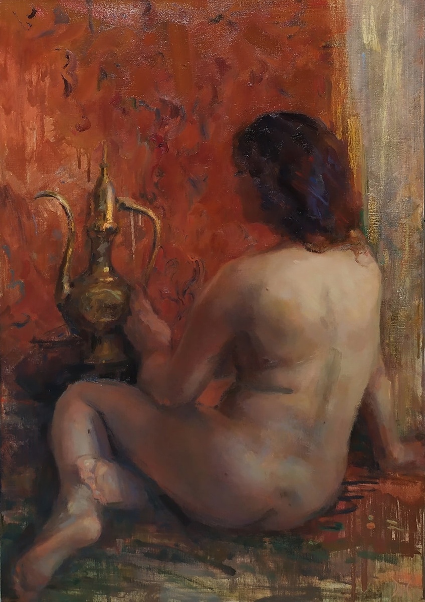 Диана Самойлова, "Земная женщина", 2021, Х/м., 100*70.