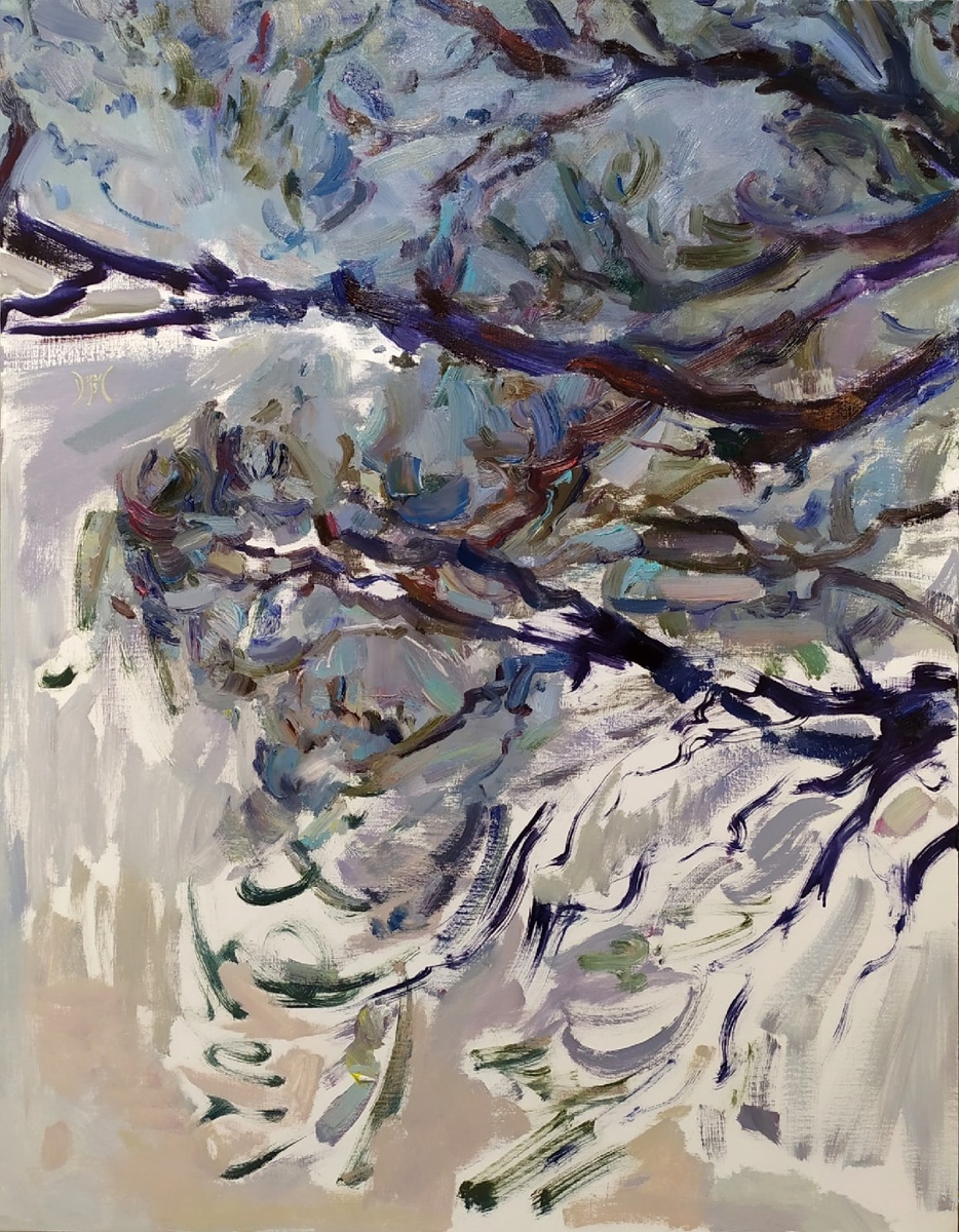 Диана Самойлова, "Ткань мироздания" Х./м., 2021,100*70.