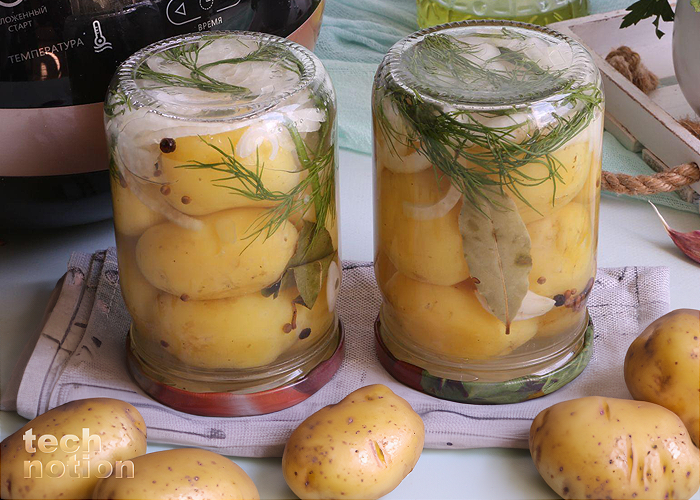 Мариную в банках... картофель: Вкуснейшая закуска всего за 50 рублей, пальчики оближешь