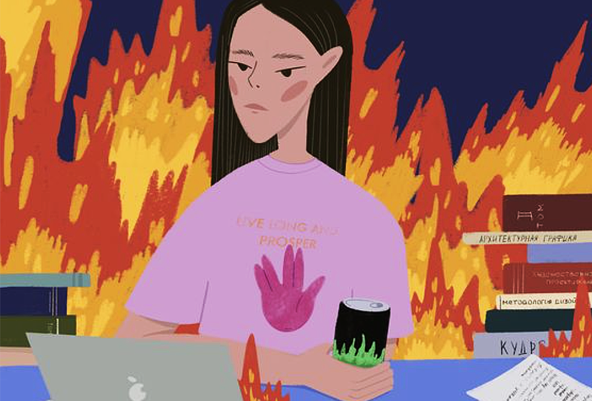 Психолог — это нестабильная (и выматывающая) работа. Изображение с pinimg.com