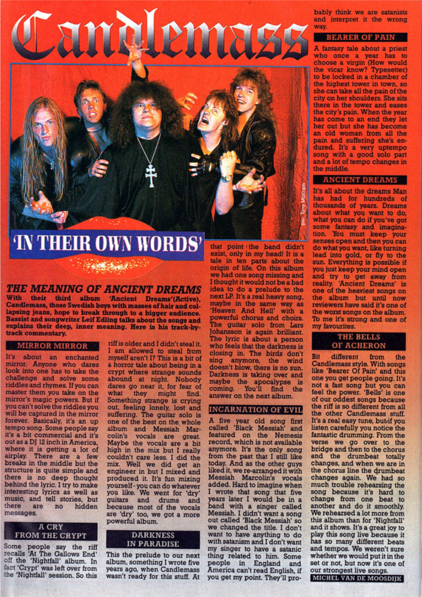 Страница журнала Metal Hammer