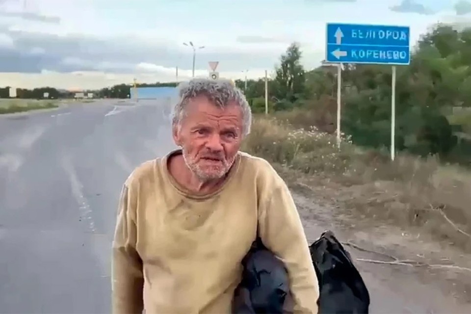    Дочь пенсионера, над которым солдаты ВСУ издевались для записи видео, рассказала, что он был избит и пропал. Фото: кадр из видео.