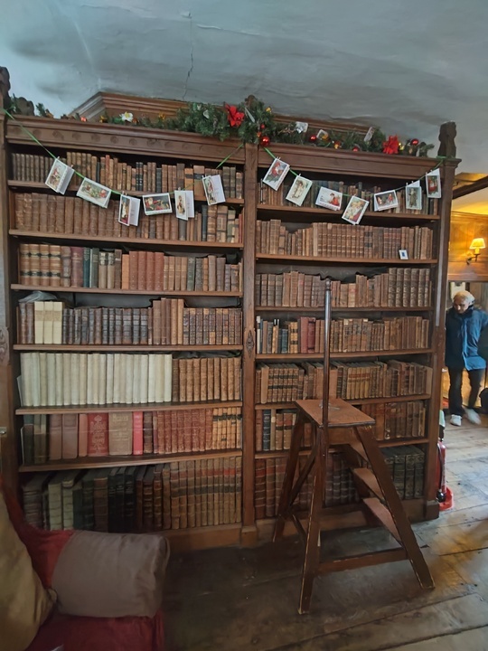 Настоящая библиотека в настоящей английской усадьбе, открытой для посещения