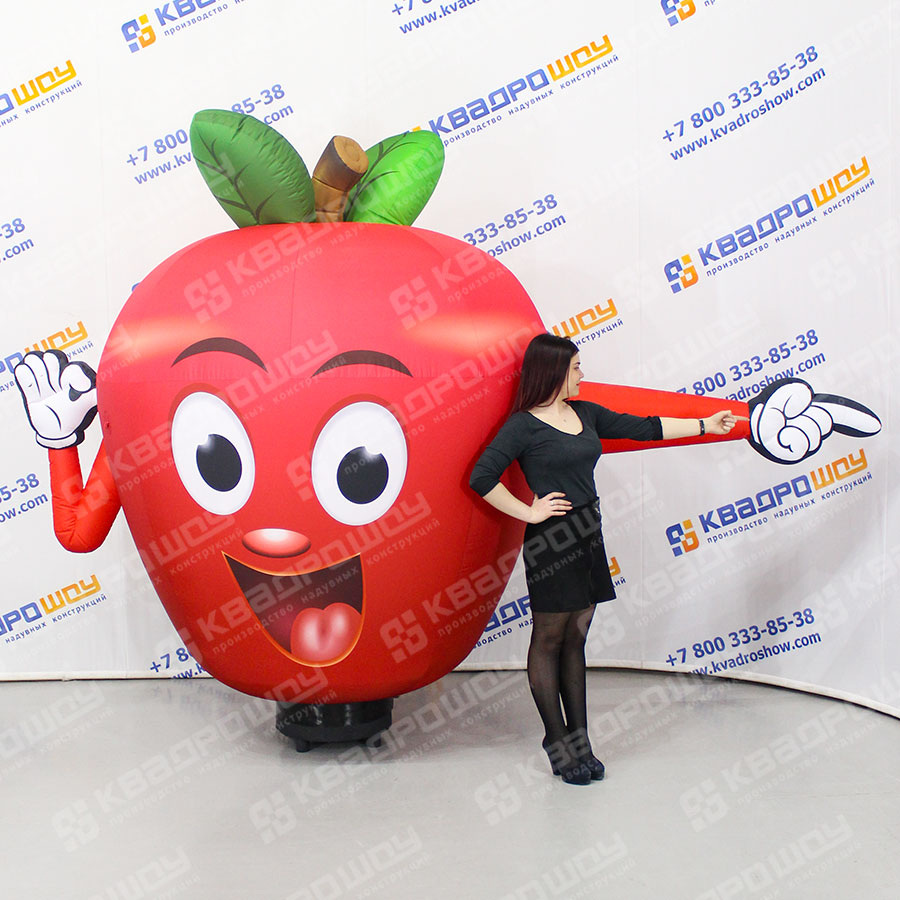 Надувная фигура Яблоко указатель от компании КвадроШоу