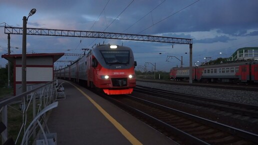 Электропоезд ЭП3Д-0088. Черепановский экспресс.