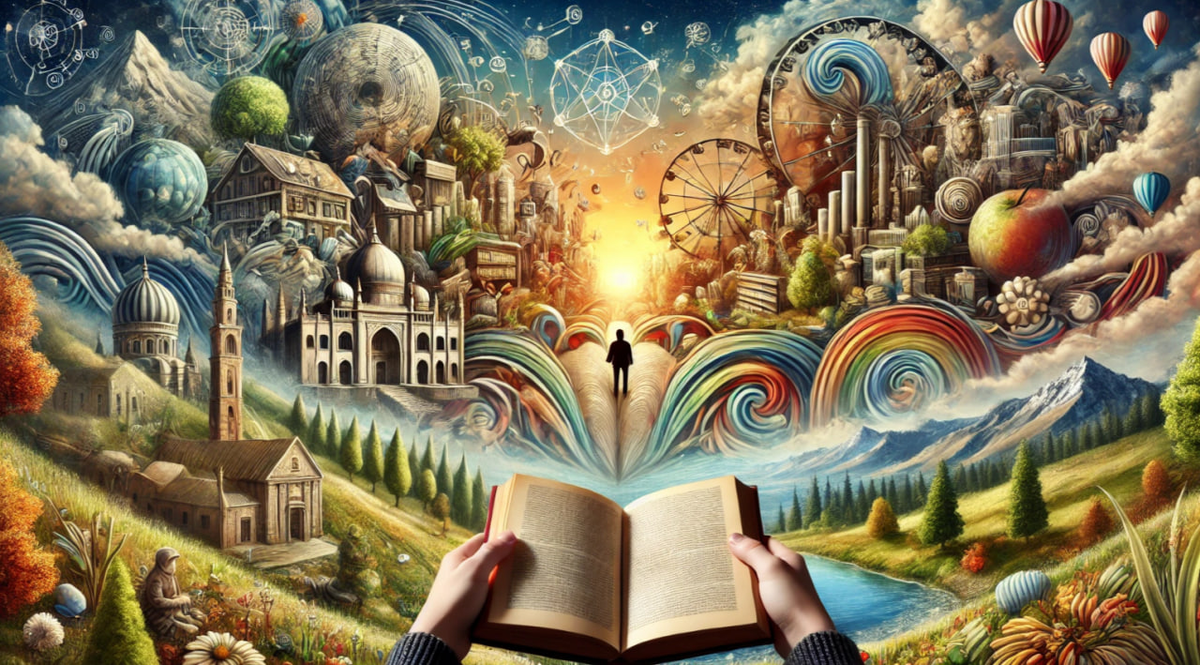 Главное что дают книги, это развитие Воображения, один из главных инструментов Интеллекта.