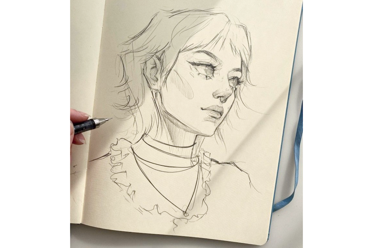 Рисунки создают с помощью простого карандаша. Источник: pinterest.com. Автор: Iskra_v_glazah.