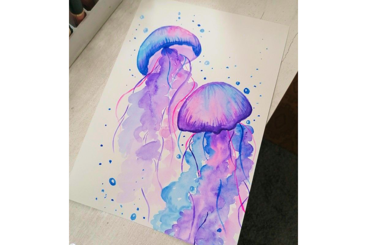 А еще акварель. Источник: pinterest.com. Автор: Валя Субботина.