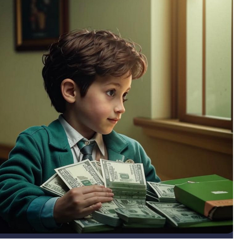 Пытаюсь сгенерировать, как ученик прячет деньги от репетитора. Деньги смешные.