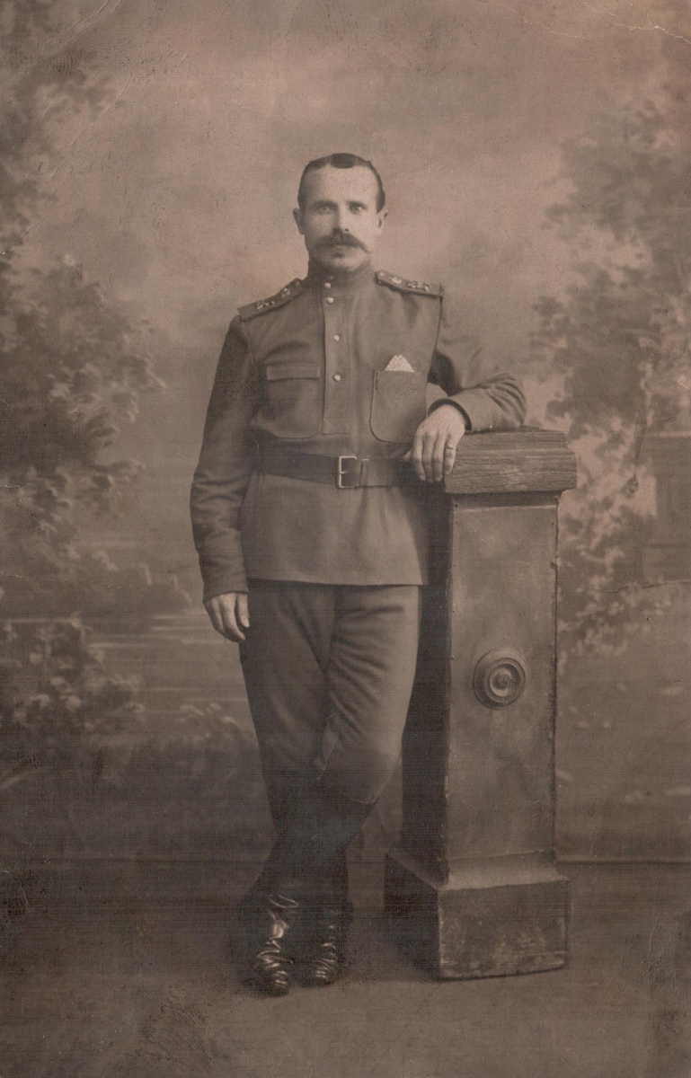 Левандовский Антон Иванович, 1916 г., в форме рядового Русской императорской армии