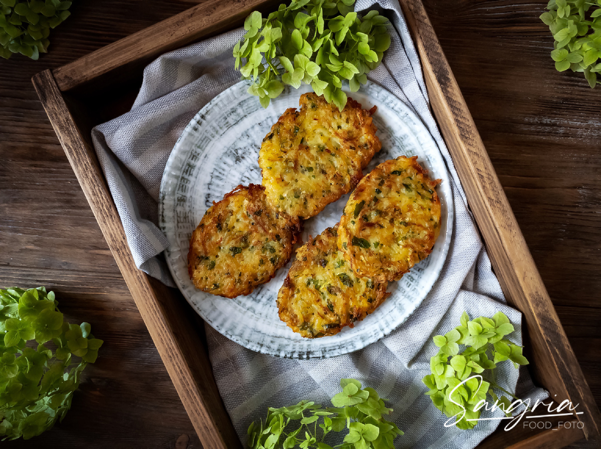 Оладьи из кабачков и картофеля 