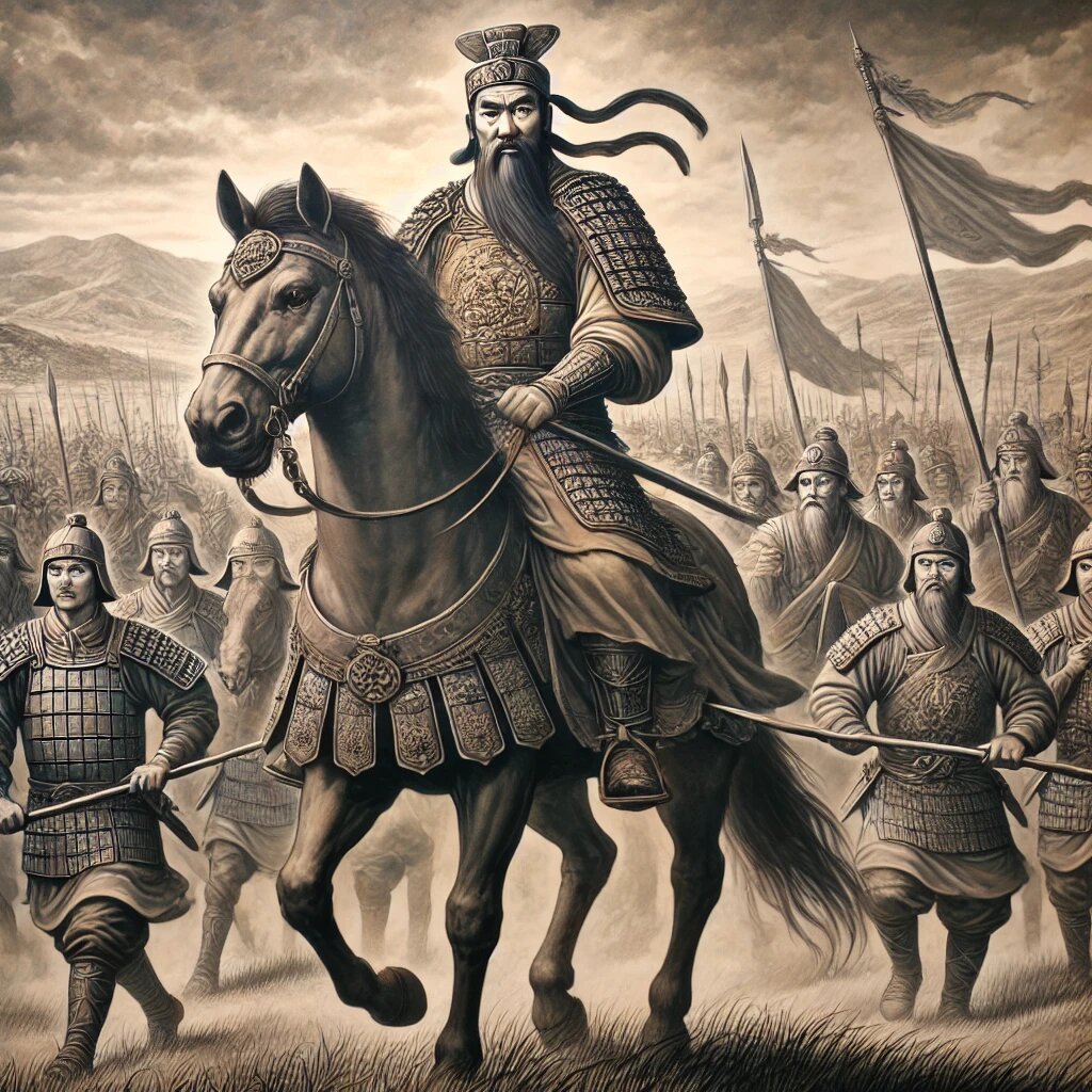 Снь Дзы во главе армии