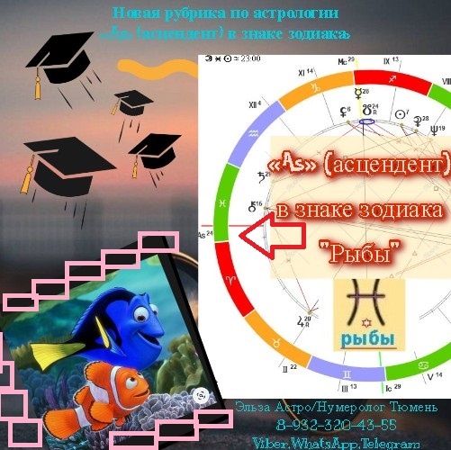 «As» (асцендент) в знаке зодиака Рыбы: Если ваш «As» (асцендент) попадает в знак зодиака Рыбы, то как правило, человек в течении жизни внешне может быть разным, например: худой - полный, старый - молодой, так как внешность с подобным асцендентом - является «неуловимой» и в связи с этим тяжело определить какого возраста человека перед тобой. Нередко подобные изменения присутствуют и во внешности: лицо (вытянутое, либо полное), прическа (то отращивает волосы, то подстригает, либо вовсе меняет цвет волос), глаза – выразительные (приковывающие особое внимание – глядя такому человеку в глаза, создается впечатление как – будто пытаешься разглядеть дно океана) + проявление «воды» на теле (потеет, или плачет) находясь в эмоциональном состоянии. Так же человек может скрывать свой облик: накидывать капюшон, головной убор (кепка, шляпа), чтобы не привлекать особого внимания в свою сторону, отсюда выбирает скрытые(закрытые) места (предпочитая сидеть к конце зала, либо вовсе затеряться в толпе, поэтому такой индивидуум порой вовсе не уловим.) * Внимание: данная характеристика может отличатся от вашей карты рождения, если в ваш первый дом попадают какие-либо планеты, линии (черные, красные), либо он является широким по отрезку по сравнению с другими домами, либо вообще некорректный (пораженный) дом и пр. и описать, к сожалению, все варианты - непросто, потому что в данный момент я предоставляю «лайт» вариант информации, чтобы у вас было понимание астрологии в целом, а не на слуху, как это часто бывает в нашей жизни. С уважением к вам Эльза Астро/Нумеролог Тюмень. Тел: 8-932-320-43-55   