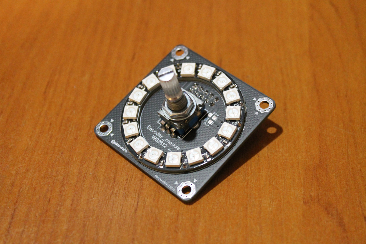 Модуль индикации и управления энкодером на базе WS2812