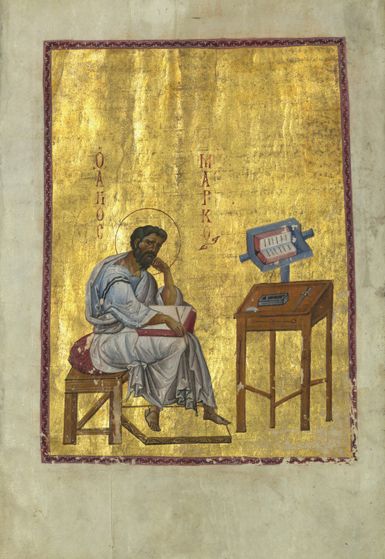 Евангелист Марк. Лист евангелиария. Начало XI века. © Walters Ms. W.530.A, St. Mark / The Walters Art Museum 