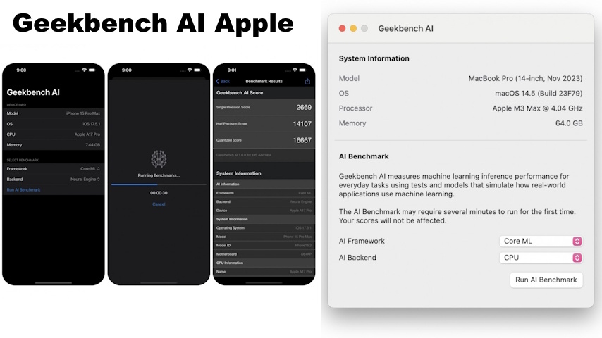 Geekbench AI Apple (C) Primate Labs