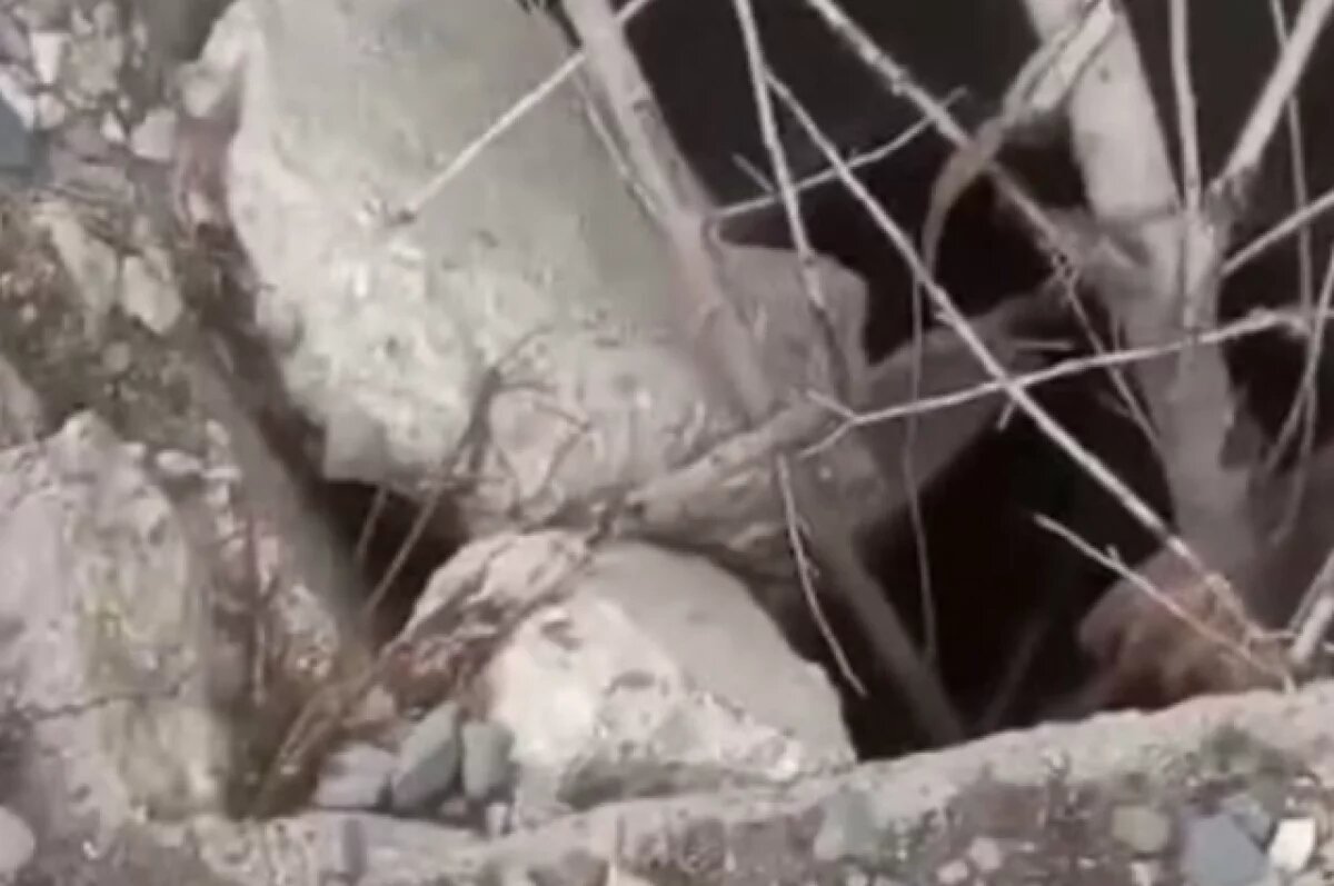    В Ярославле возле Промышленного шоссе провалился асфальт