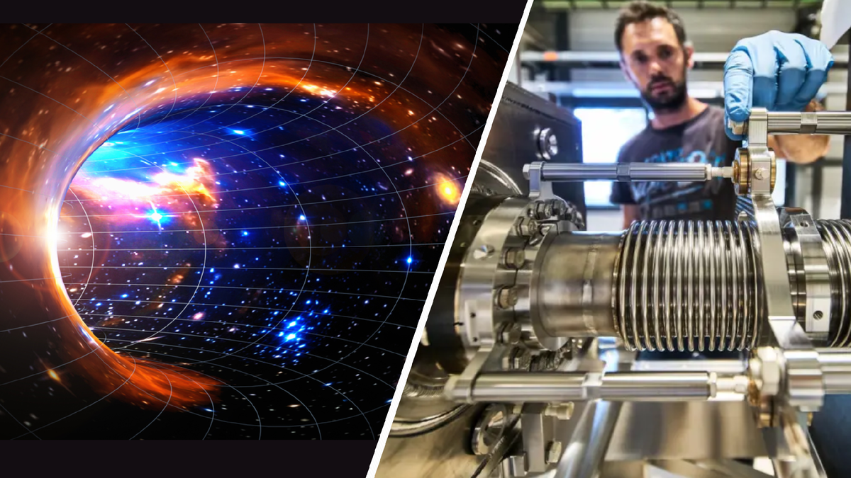 Не фантастика, а реальный объект исследований. На фото специалист CERN настраивает "крабовые резонаторы". Источник: swissinfo.ch
