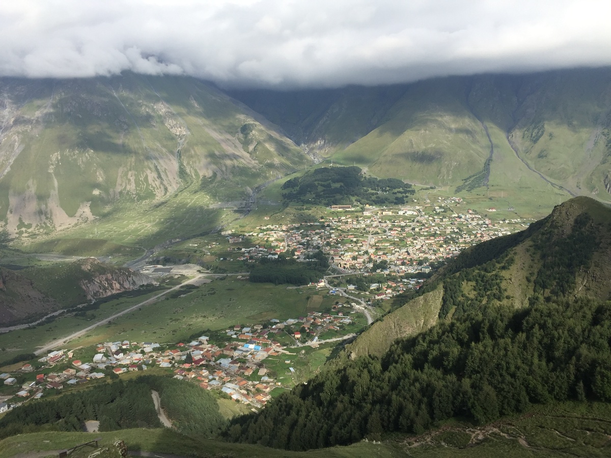 Вид на село Степанцминда.