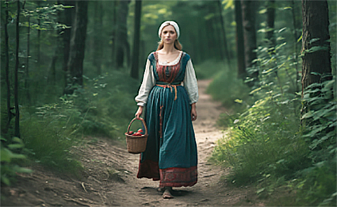 Девушка в лесу