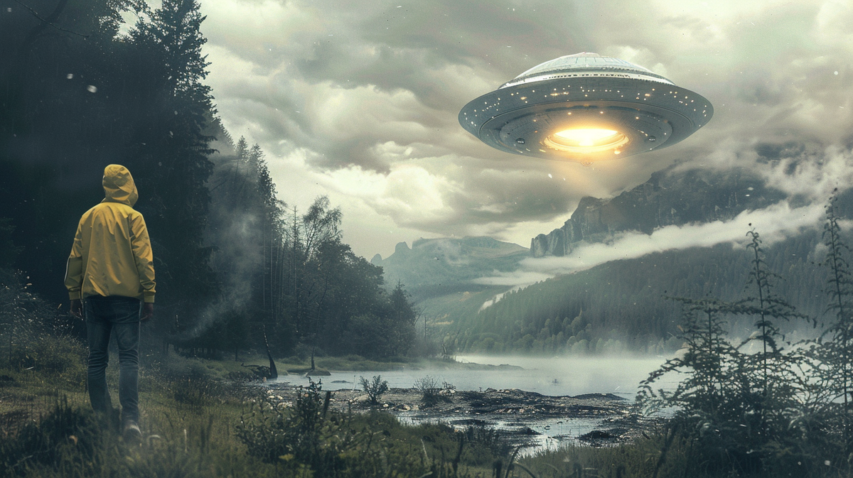 расследование по фото НЛО от Элизабет Кларер, фото:Midjourney