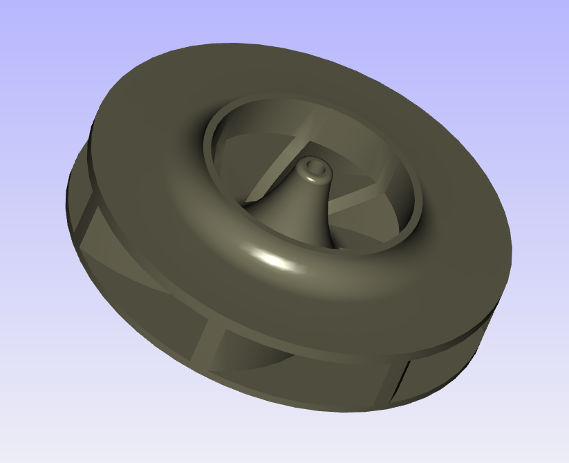 Так выглядел результат моделирования турбины