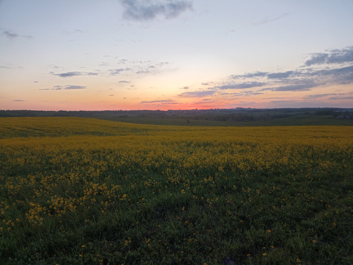 Яркие краски заката